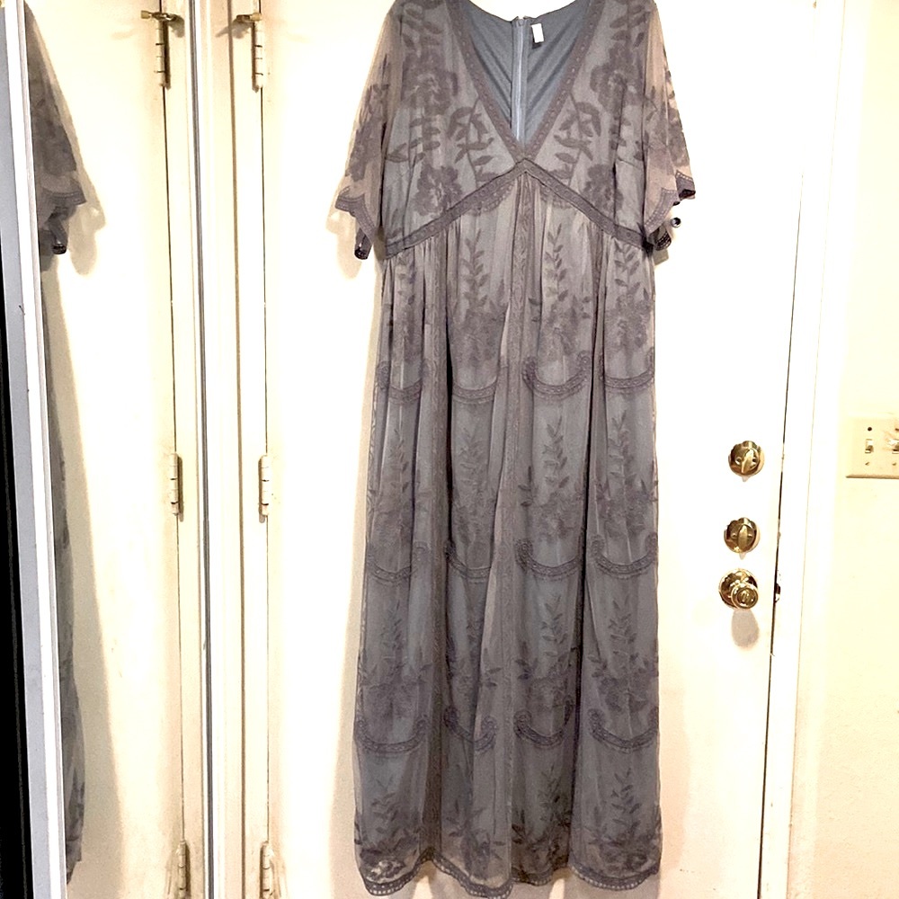 Pinkblush Gray Maxi Dress